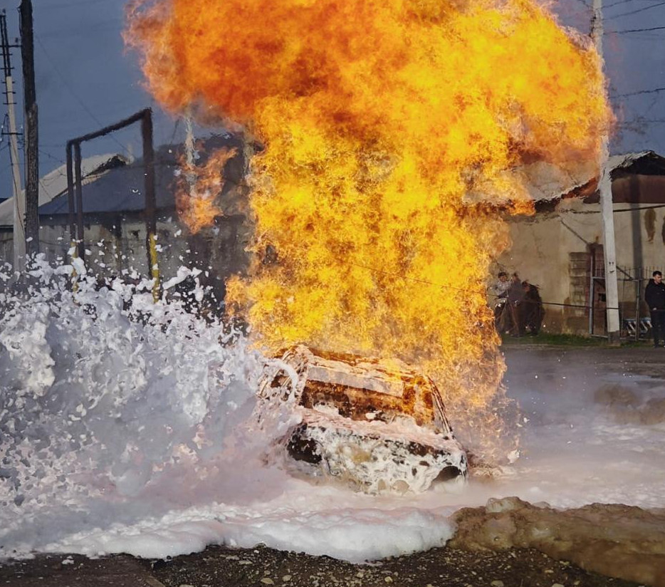 Шымкентте газ құбырынан өрт шықты