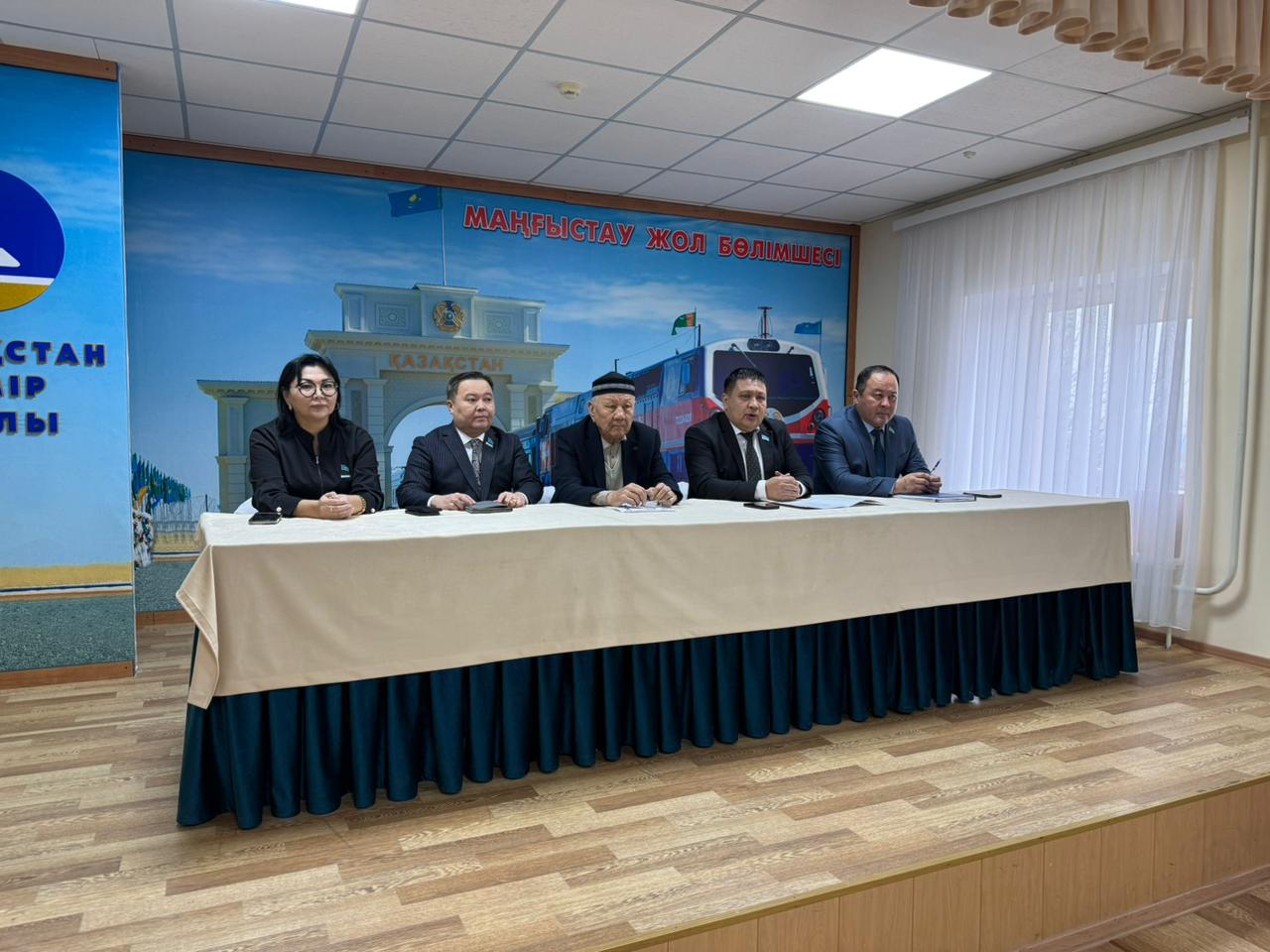 Маңғыстауда «Қазақстан темір жолы» ұжымы референдумға қатысуды қолдады