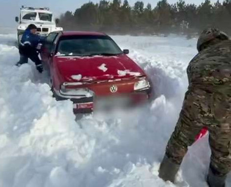 Қостанай облысында он үш адам қар құрсауынан құтқарылды