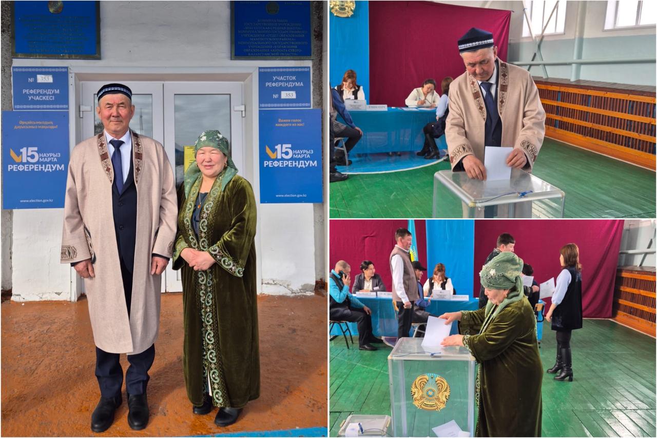 Солтүстік Қазақстанда Қаражұмановтардың еңбек әулеті референдумға қатысты